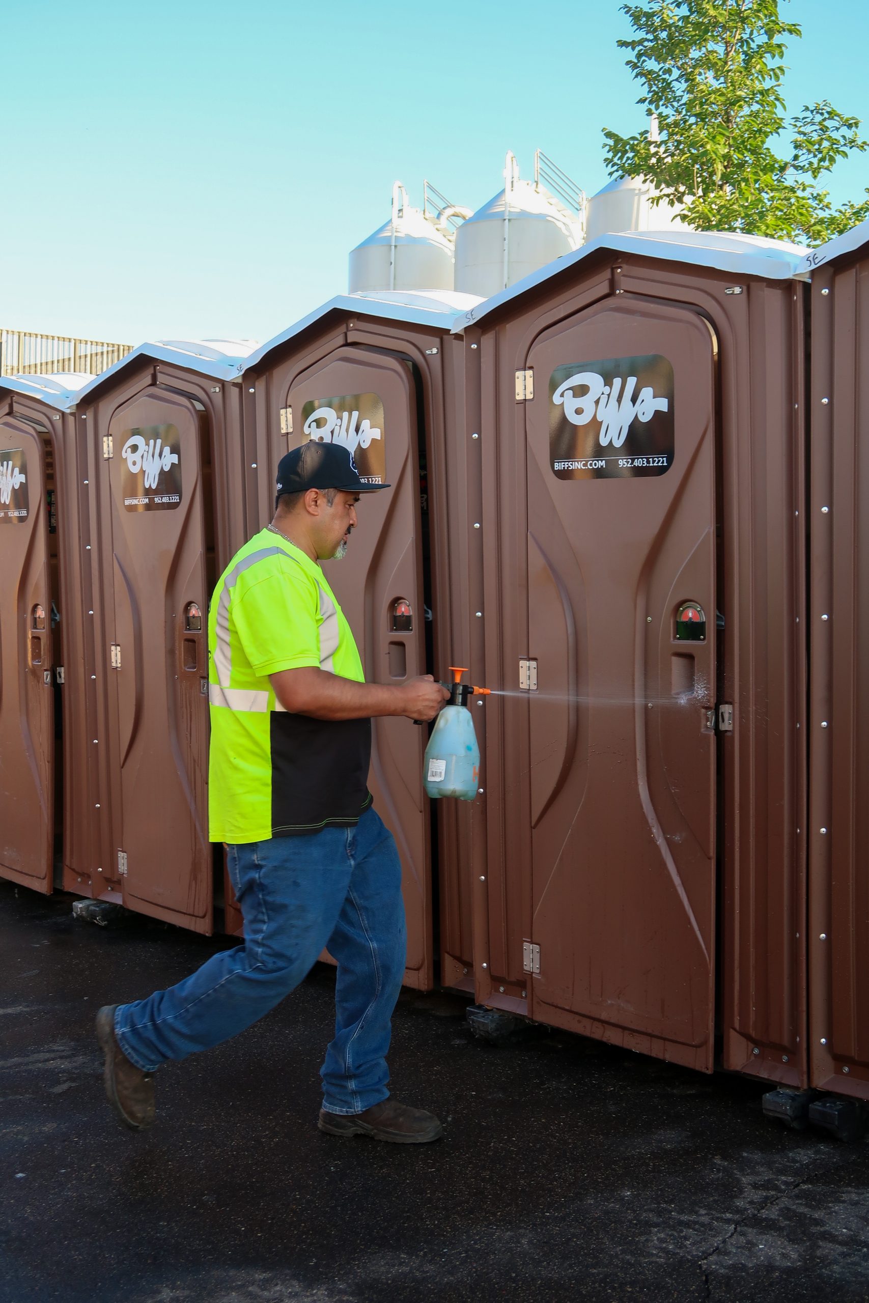 Portable Restroom Sanitization Process | Biff's